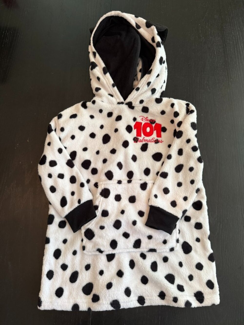 Disney 101 Dalmatians Fleece Wearable Blanket Hoodie Pillow Size 5T